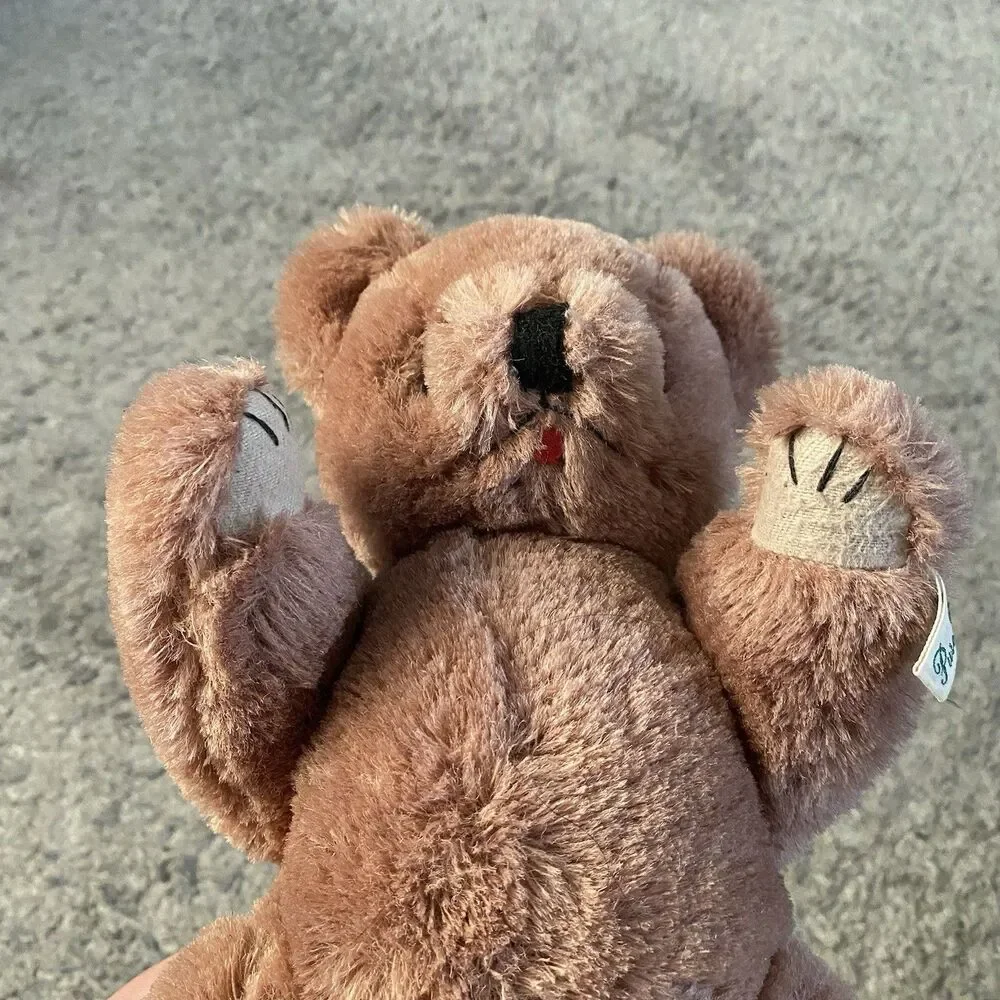 Vintage 1950s-1960s Post-War Shanghai Doll Factory Teddy Bear Wool or Mohair